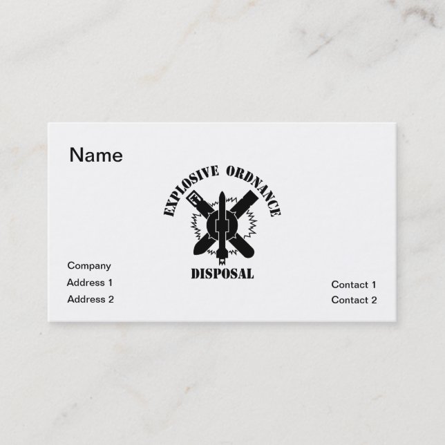 Carte De Visite Logo d'EOD (Devant)