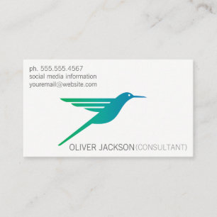 Carte De Visite Logo des colibris