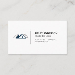 Carte De Visite Logo des maisons résidentielles immobilières