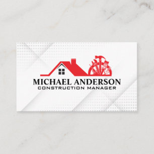Carte De Visite Logo des outils matériels d'accueil   Entrepreneur