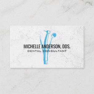 Carte De Visite Logo des outils pour dentistes   Arrière - plan en