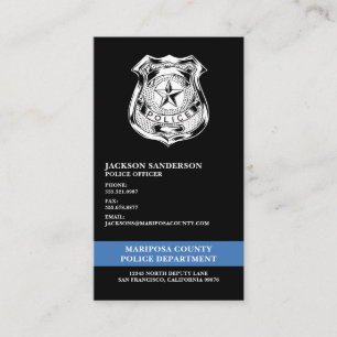 Carte De Visite Logo des policiers