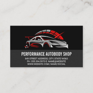 Carte De Visite Logo des services automobiles   Voiture   Mécanici