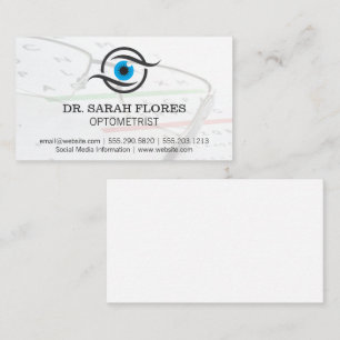 Carte De Visite Logo des yeux   Lunettes de prescription