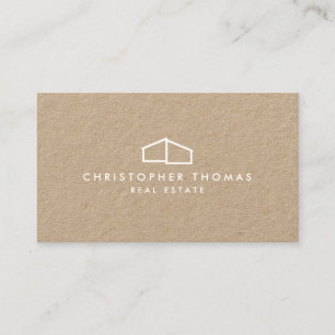 Carte De Visite Logo d'habitation moderne pour l'immobilier, Realt