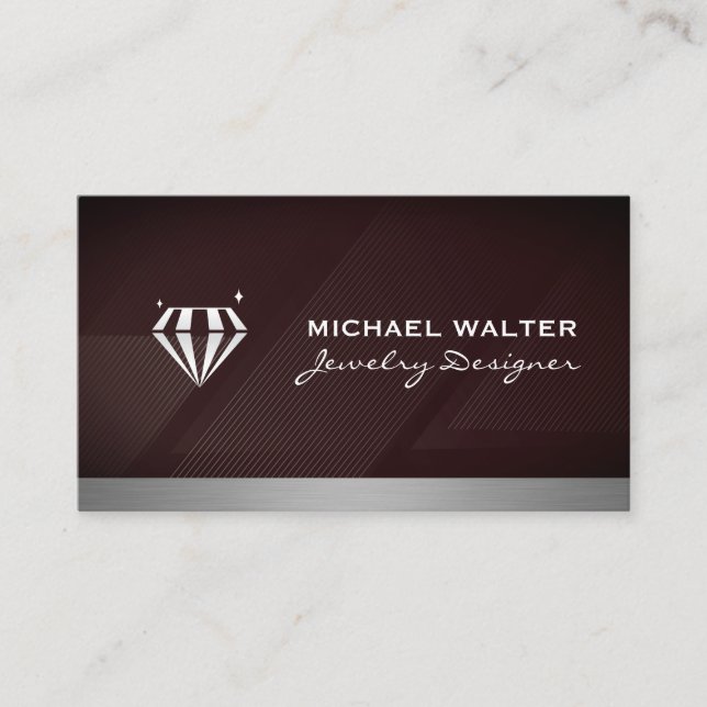 Carte De Visite Logo Diamond | Magasin de bijoux (Devant)