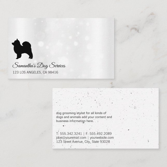 Carte De Visite Logo Doggie | Bulle étincelante (Devant / Derrière)