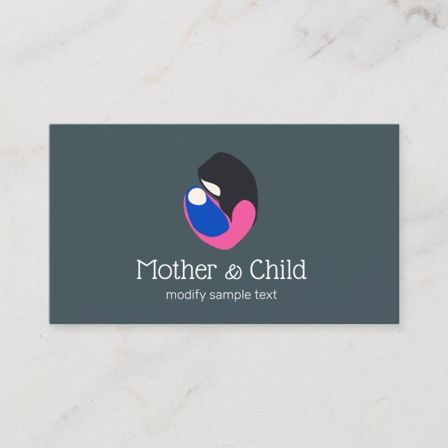 Carte De Visite Logo Doula de naissance prénatale (Devant)