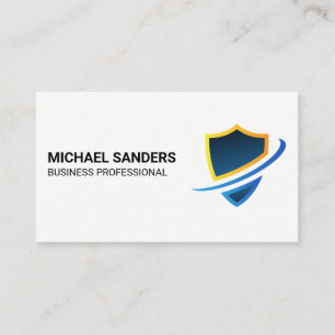 Carte De Visite Logo du bouclier de sécurité