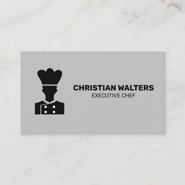 Carte De Visite Logo du chef | Simple (Devant)
