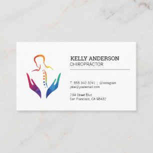 Carte De Visite Logo du chiropraticien   Soins de santé holistique