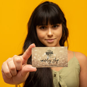 Carte De Visite Logo du code QR Boutique en ligne Parties scintill