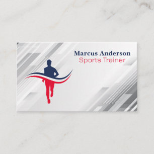 Carte De Visite Logo du coureur d'athlètes   Formateur personnel