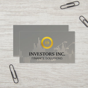 Carte De Visite Logo du courtier en valeurs mobilières   Investiss