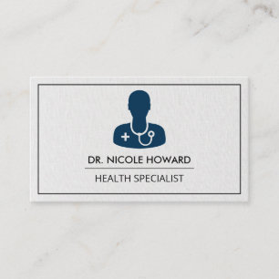 Carte De Visite Logo du médecin Médicale   Médecin