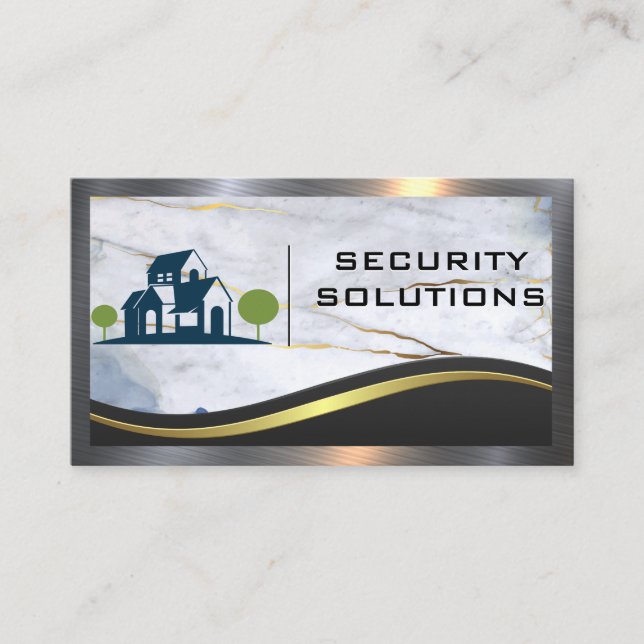 Carte De Visite Logo du paysage de la maison | Immobilier (Devant)