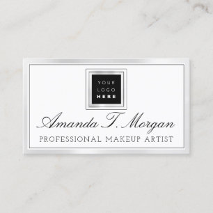 Carte De Visite Logo du planificateur d'événements mariage Silver 