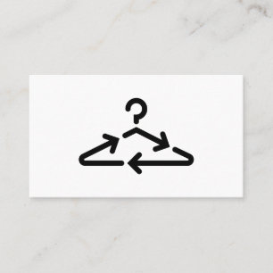 Carte De Visite Logo du revendeur de vêtements de cintres