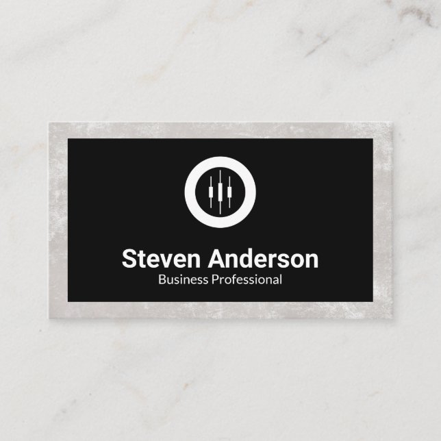 Carte De Visite Logo du Stock d'entreprise (Devant)