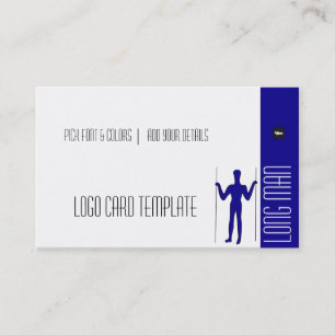 Carte De Visite Logo du symbole géoglyphe géant Long Man