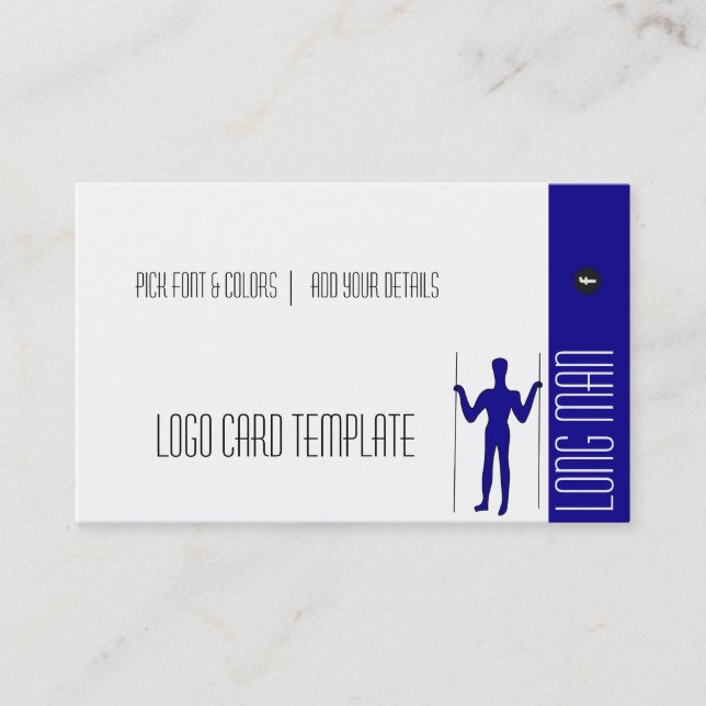 Carte De Visite Logo du symbole géoglyphe géant Long Man (Devant)