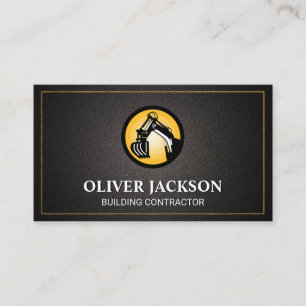 Carte De Visite Logo du véhicule de construction Développement i