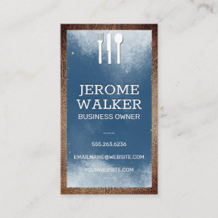 Carte De Visite Logo d'ustensile   Culinaire