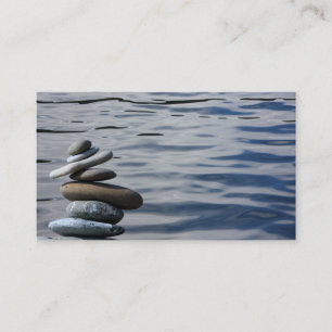 Carte De Visite Logo Élégant Aquarelle Zen Yoga Santé Guérison