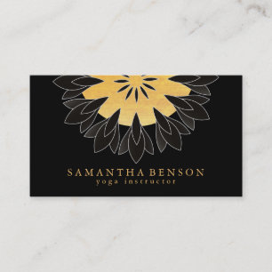 Carte De Visite Logo élégant Lotus Flower Yoga