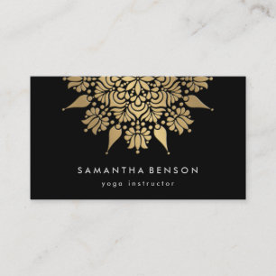 Carte De Visite Logo élégant Lotus Flower Yoga