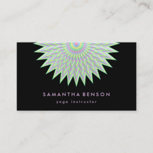 Carte De Visite Logo élégant Lotus Flower Yoga