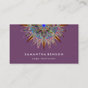 Carte De Visite Logo élégant Lotus Flower Yoga