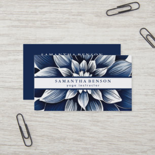 Carte De Visite Logo élégant Lotus Flower Yoga