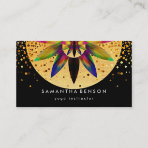 Carte De Visite Logo élégant Lotus Flower Yoga