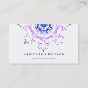 Carte De Visite Logo élégant Lotus Flower Yoga
