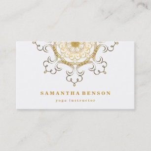 Carte De Visite Logo élégant Lotus Flower Yoga