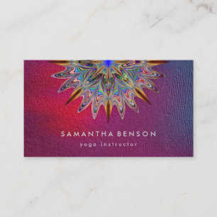 Carte De Visite Logo élégant Lotus Flower Yoga