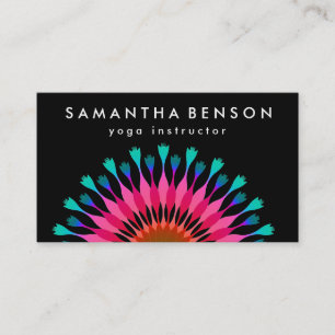Carte De Visite Logo élégant Lotus Flower Yoga