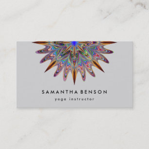 Carte De Visite Logo élégant Lotus Flower Yoga