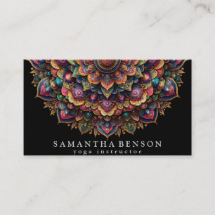 Carte De Visite Logo élégant Lotus Flower Yoga