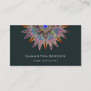Carte De Visite Logo élégant Lotus Flower Yoga