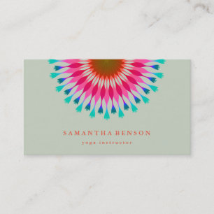 Carte De Visite Logo élégant Lotus Flower Yoga