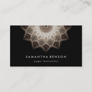 Carte De Visite Logo élégant Lotus Flower Yoga