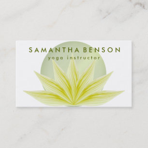 Carte De Visite Logo élégant Lotus Flower Yoga