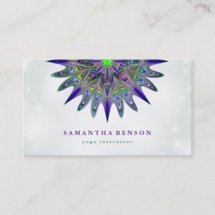 Carte De Visite Logo élégant Lotus Flower Yoga