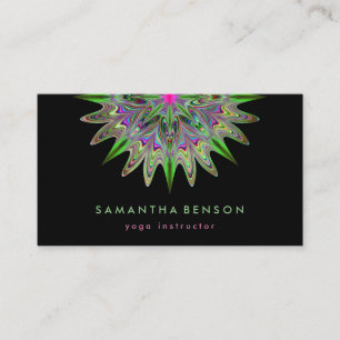 Carte De Visite Logo élégant Lotus Flower Yoga