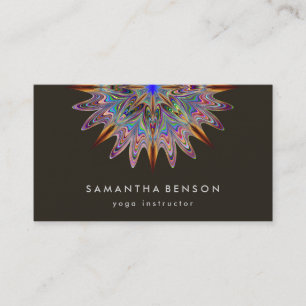 Carte De Visite Logo élégant Lotus Flower Yoga