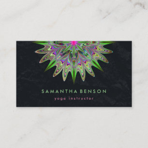 Carte De Visite Logo élégant Lotus Flower Yoga