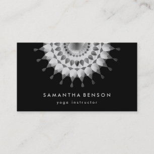 Carte De Visite Logo élégant Lotus Flower Yoga