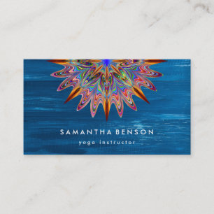 Carte De Visite Logo élégant Lotus Flower Yoga